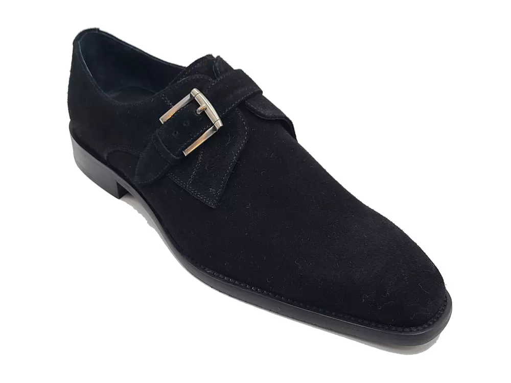 Supple Suede Slip-on Single Monk Loafer