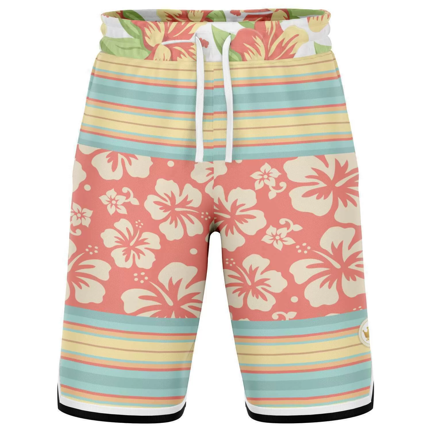 Surf's Up Kowabunga Unisex Basketball Shorts