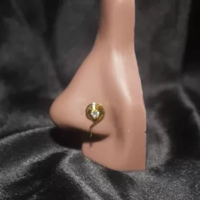 SWIRL GEM NOSE CUFF