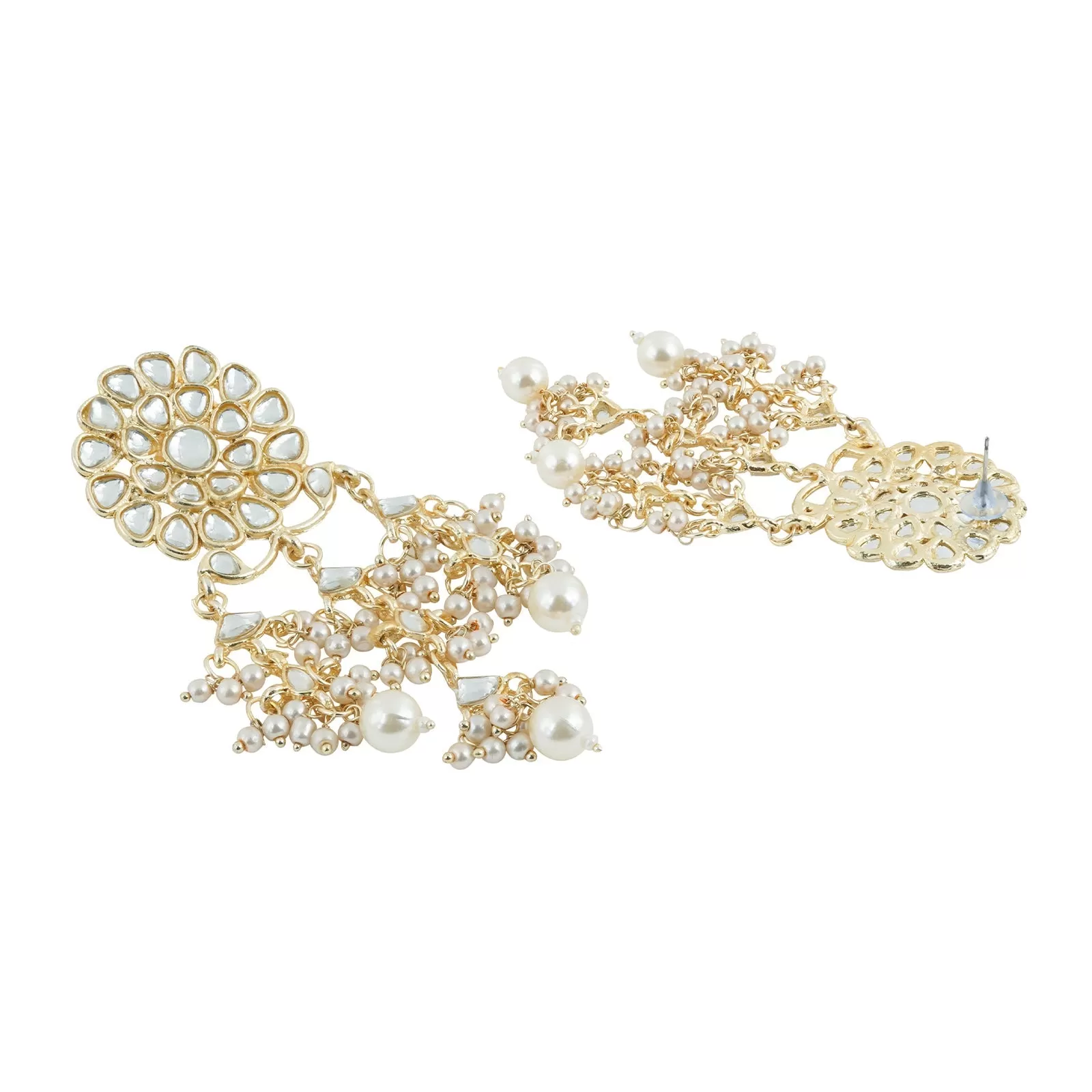 Teejh Nainika Pearl and Polki Earring