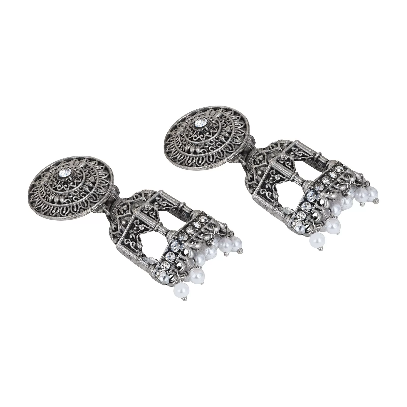 Teejh Tarita Silver Oxidised Earrings