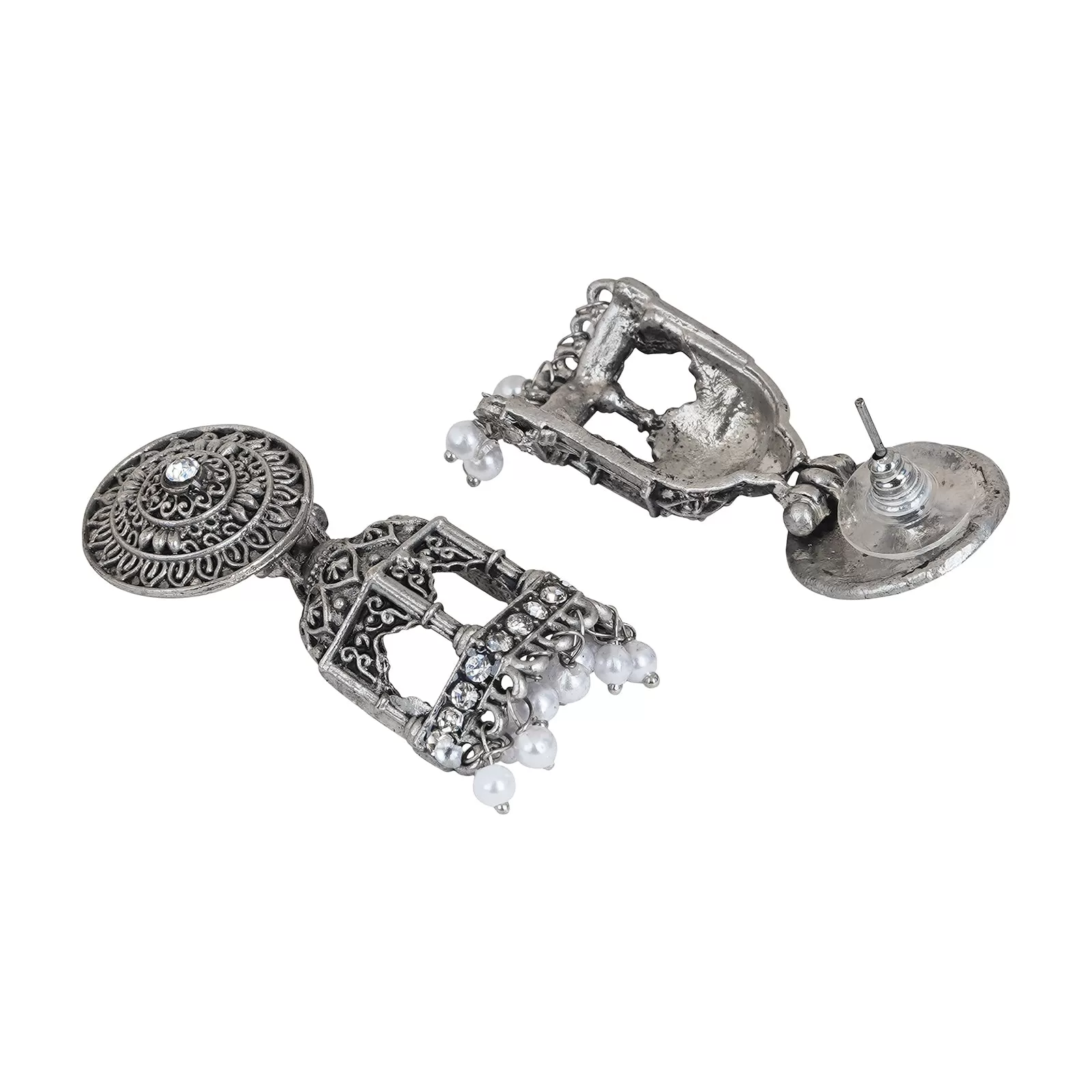 Teejh Tarita Silver Oxidised Earrings