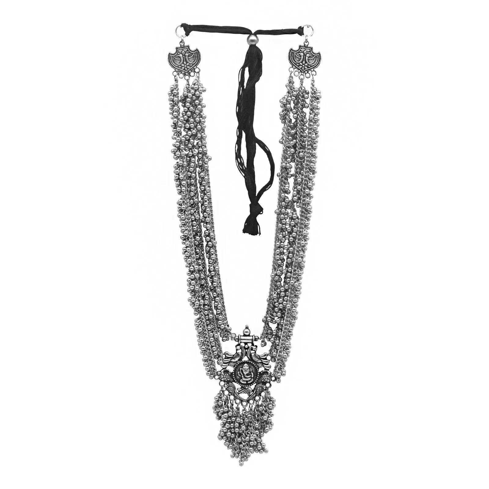 Teejh Variija Silver Oxidised Jewelry Gift Set