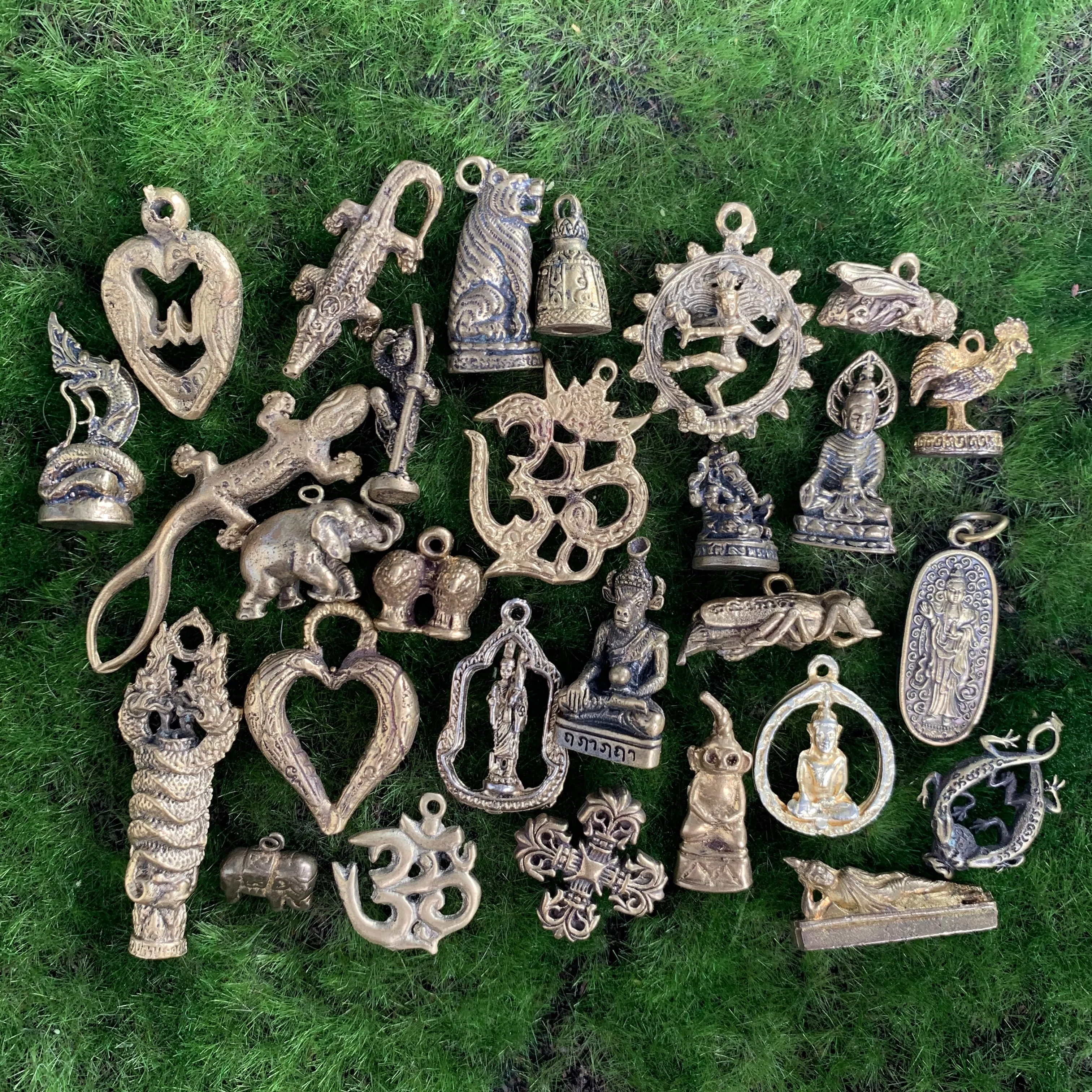 Thai Brass Pendants