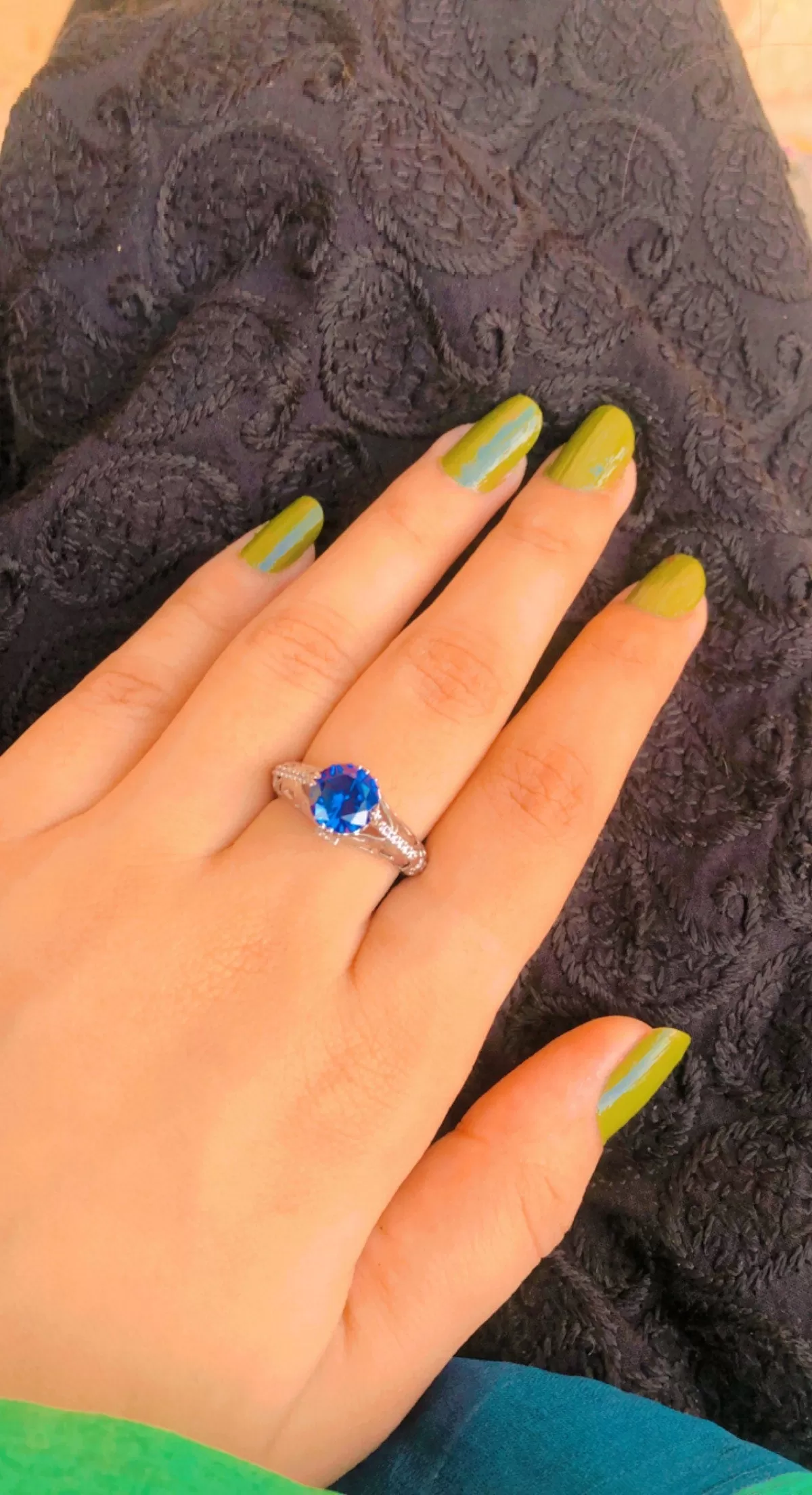 The Blue Sky Ring (925 Sterling Silver)