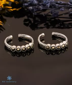 The Chic Silver Marcasite Toe-Rings