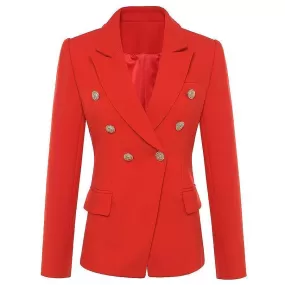 The Optimistic Double Breasted Blazer Women - Formal-Business - Plain-Solid