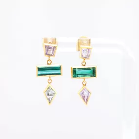 Three Tier Grande Interlock Earrings