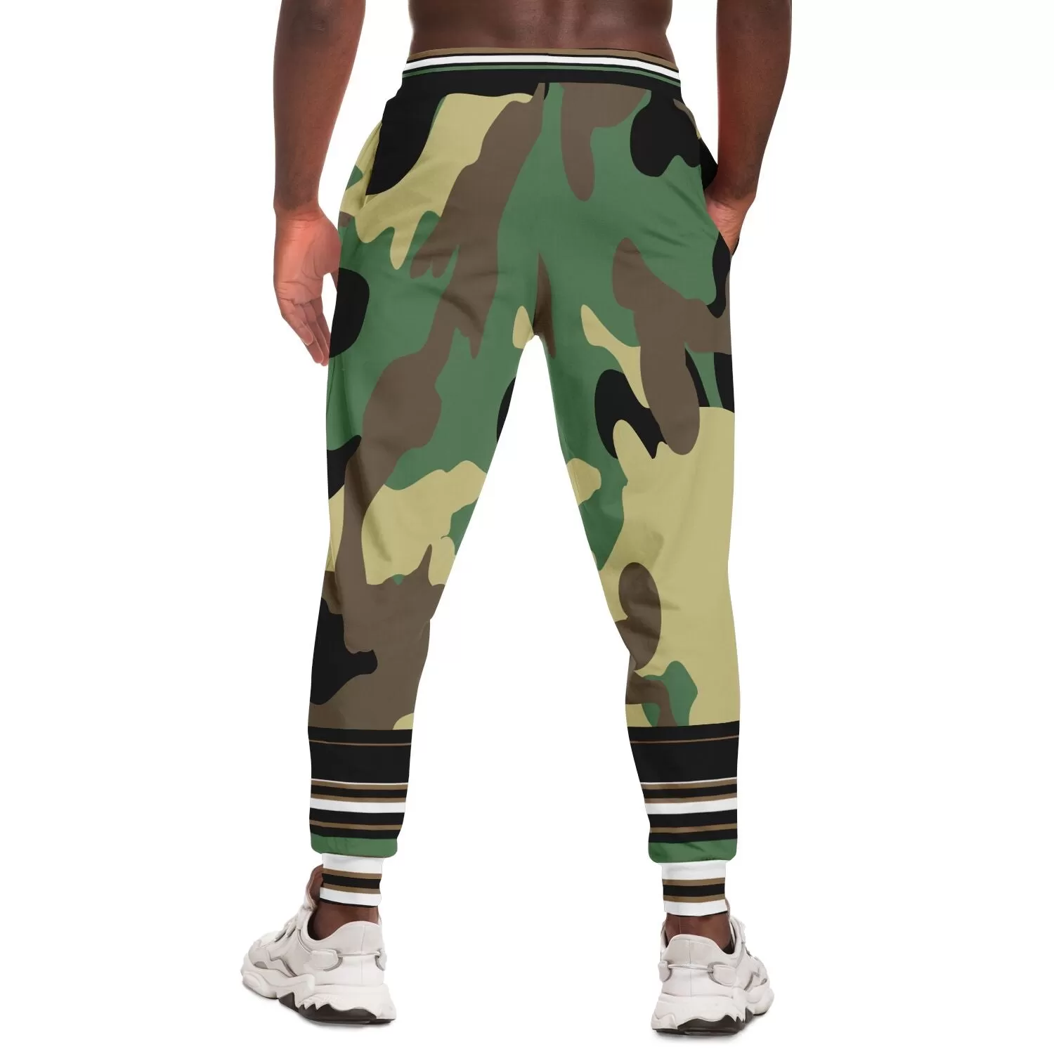 THS Snake Bite Fleece Joggers in Green Camo