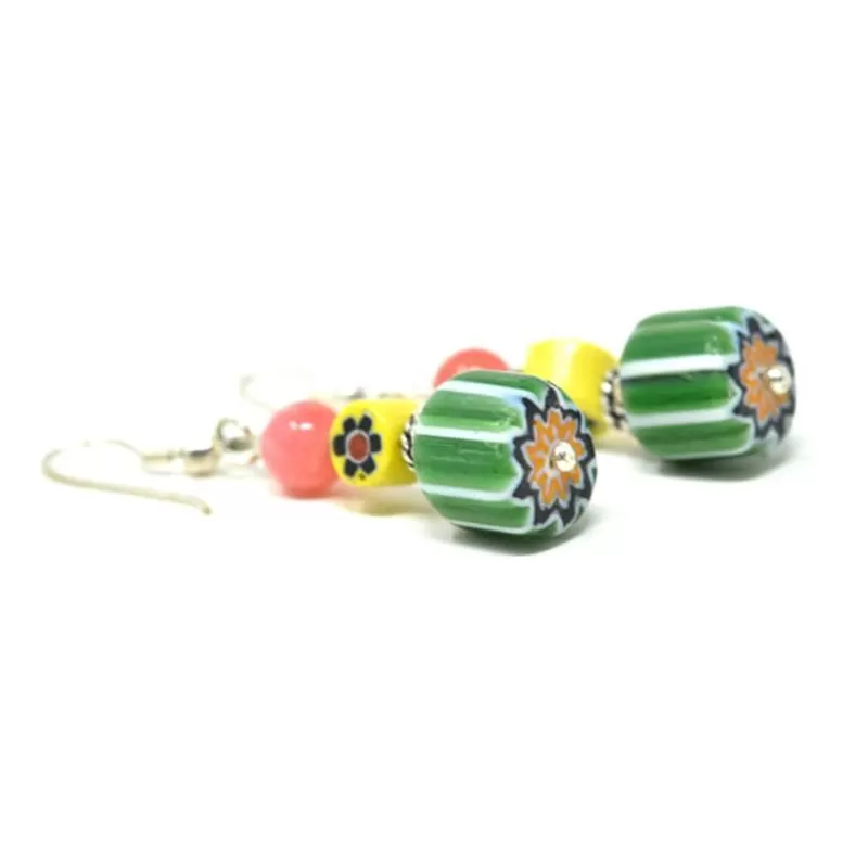 Trade Beads Earrings 01