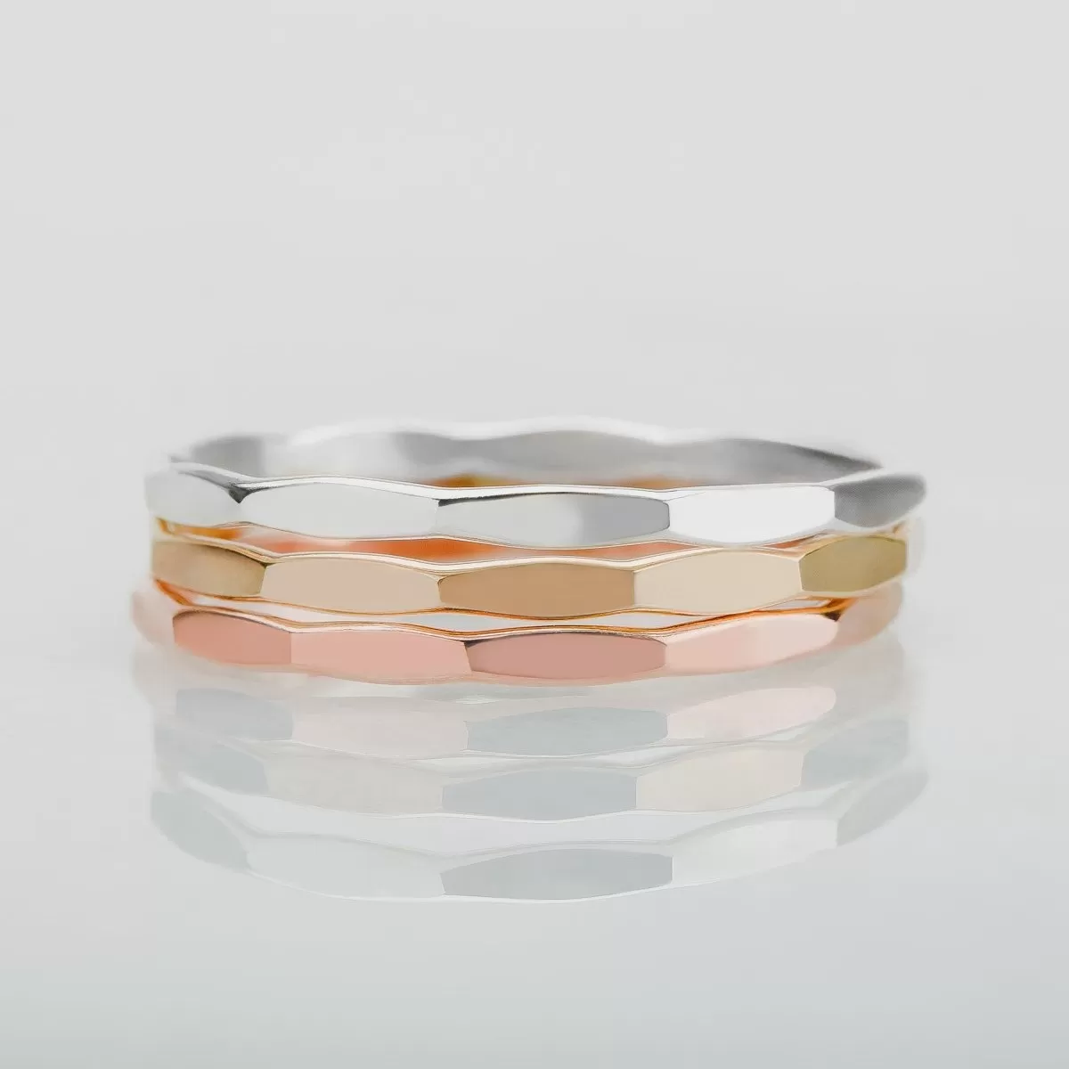 Trio of Mirror Stacking Rings