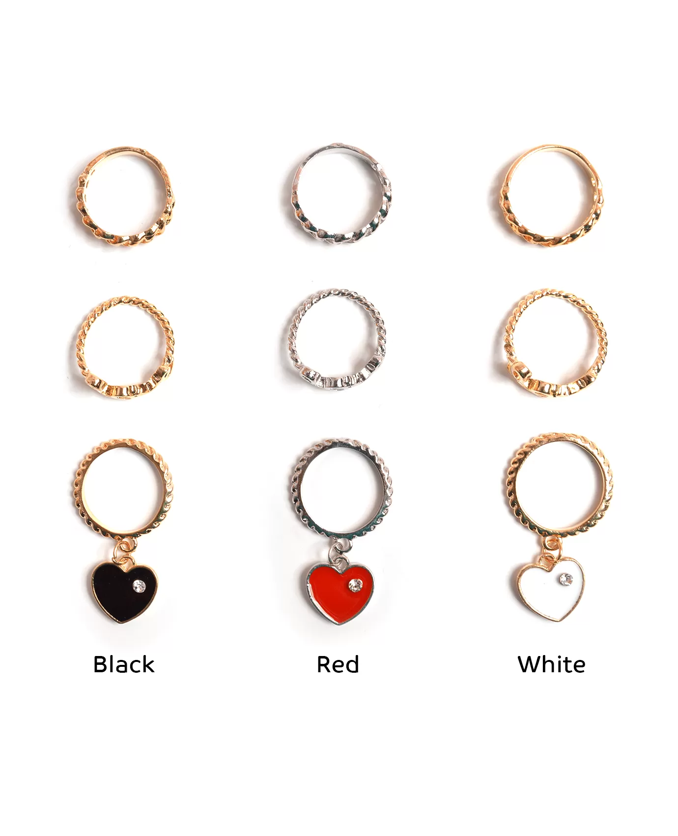 Triple Love Ring Set