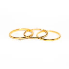 Triple Threat Ring Set