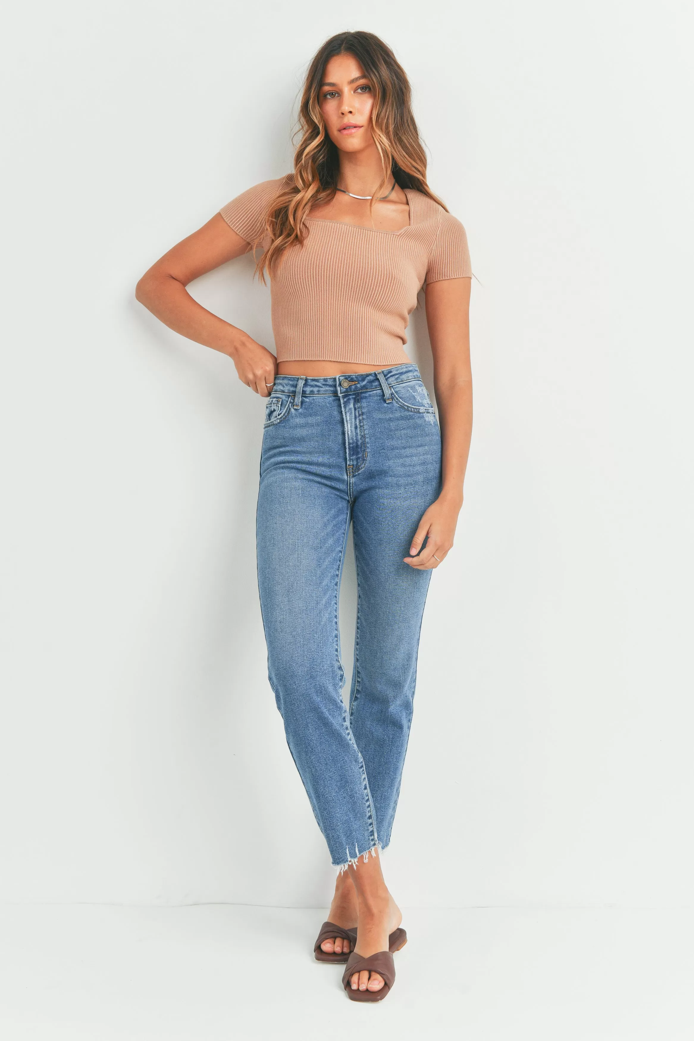 Ventura Vintage Straight Jeans Med Wash