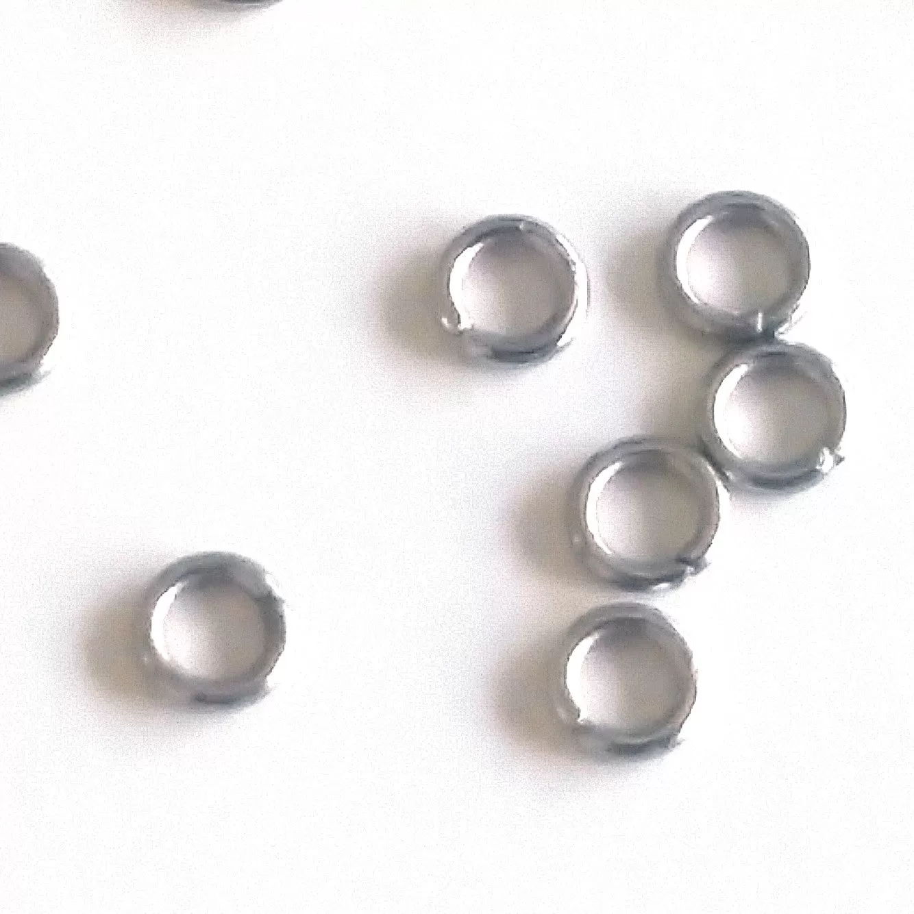 Very Thin Jump Rings, 3mm outside diameter, 0.6mm thick, Stainless Steel