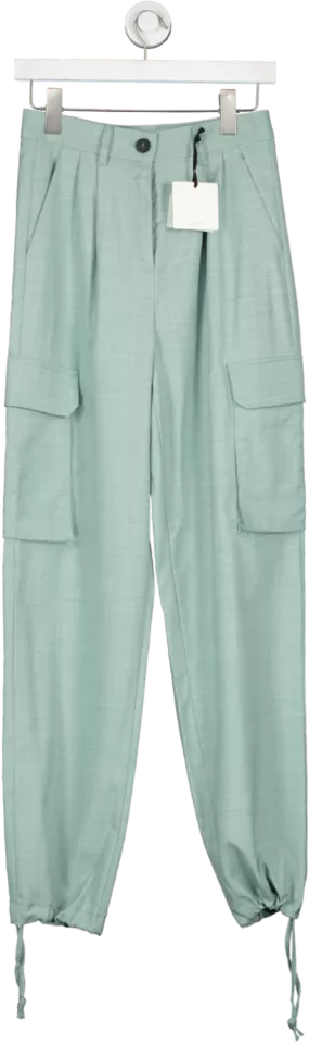 Vicolo Green Tailored Cargo Trousers UK XS