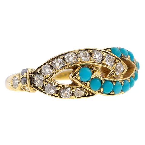 Victorian Turquoise & Diamond Ring