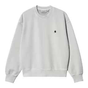 W' NELSON SWEATSHIRT SONIC SILVER GARMENT DYED