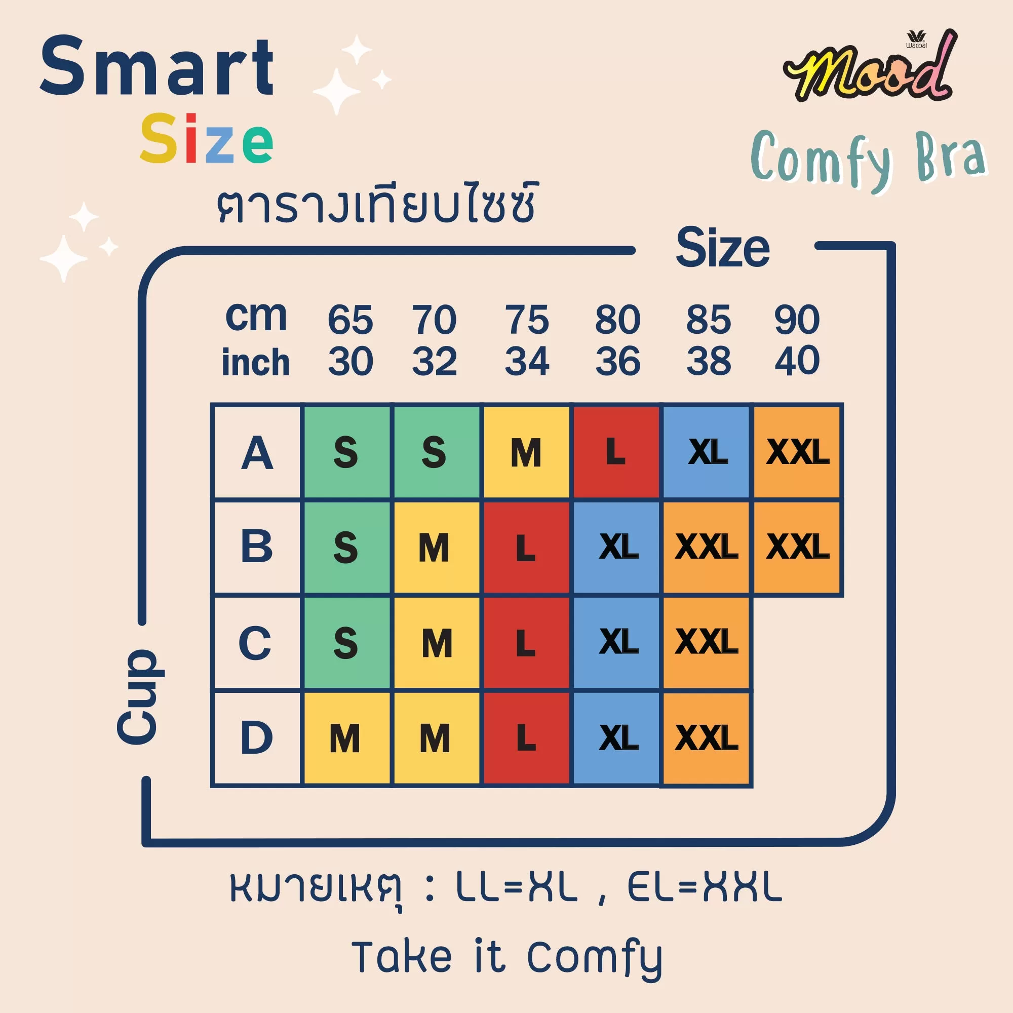 Wacoal Mood Comfy เสื้อสายเดี่ยว มีบราในตัว วาโก้มู้ด รุ่น WH4M04 สีขาว (WH)