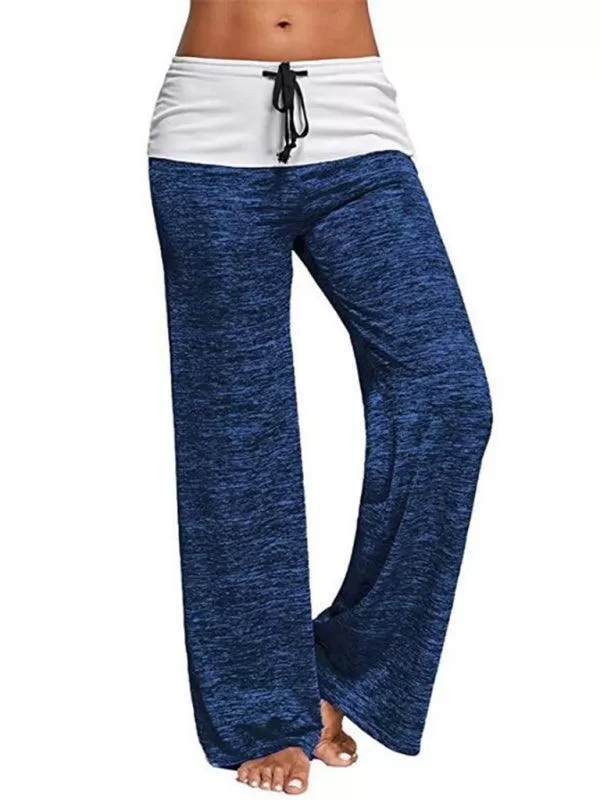 Wide-Leg Drawstring Women Yoga Pants