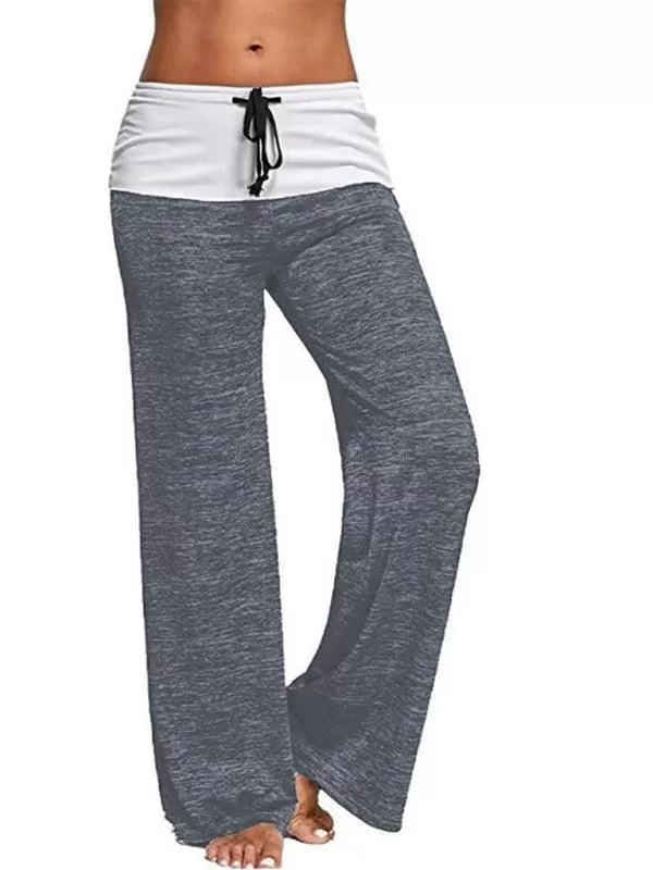 Wide-Leg Drawstring Women Yoga Pants