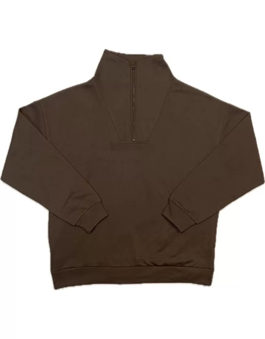 Zip Neck Sweatshirt