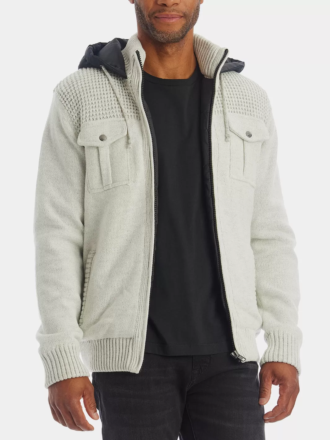 Zip Up Hood Sweater